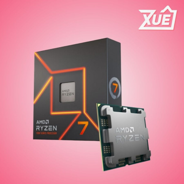 BỘ VI XỬ LÝ AMD RYZEN 7 7700X (4.5 GHZ UPTO 5.4GHZ / 40MB / 8 CORES 16 THREADS / 105W / SOCKET AM5)