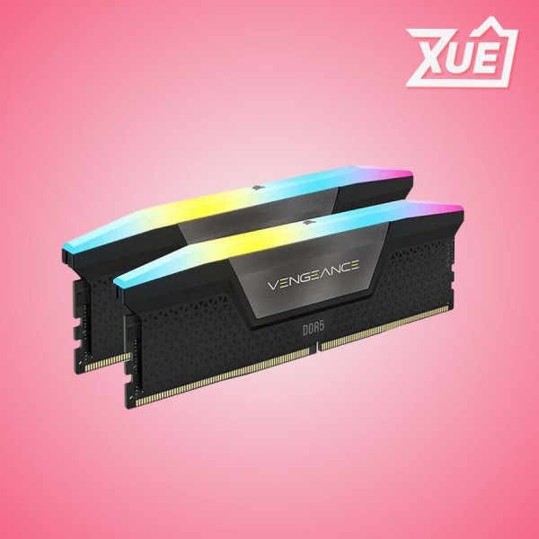 BỘ NHỚ TRONG CORSAIR VENGEANCE RGB HEATSPREADER (CMH32GX5M2E6000C36) 32GB (2X16GB) DDR5 6000MHZ