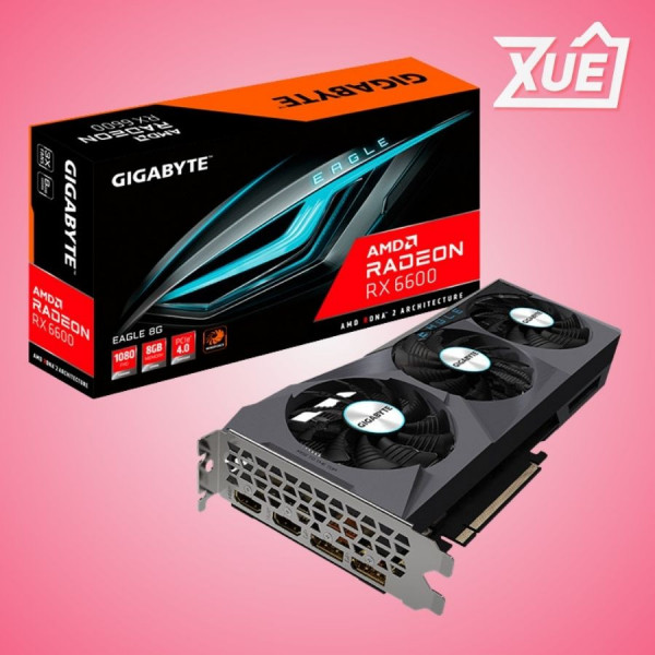 CARD MÀN HÌNH GIGABYTE RADEON RX 6600 EAGLE 8GB