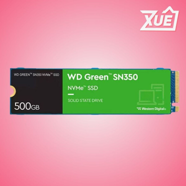 Ổ CỨNG SSD WD SN350 GREEN 500GB M.2 2280 PCIE NVME 3X4 (ĐỌC 2400MB/S - GHI 1500MB/S)-(WDS500G2G0C)