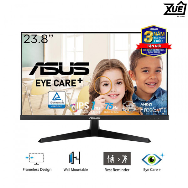 MÀN HÌNH ASUS VY249HE-W (23.8 INCH/FHD/IPS/75HZ/1MS)