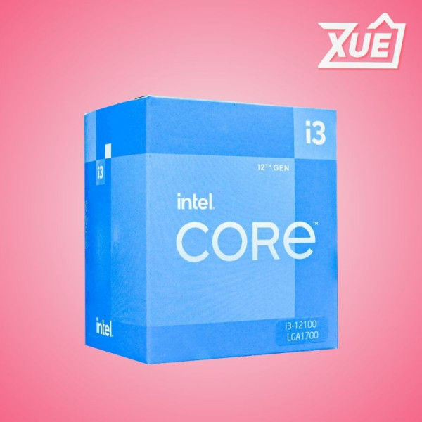 BỘ VI XỬ LÝ INTEL CORE I3-12100 (3.3GHZ TURBO UP TO 4.3GHZ, 4 NHÂN 8 LUỒNG, 12MB CACHE, 58W)- SOCKET INTEL LGA 1700)