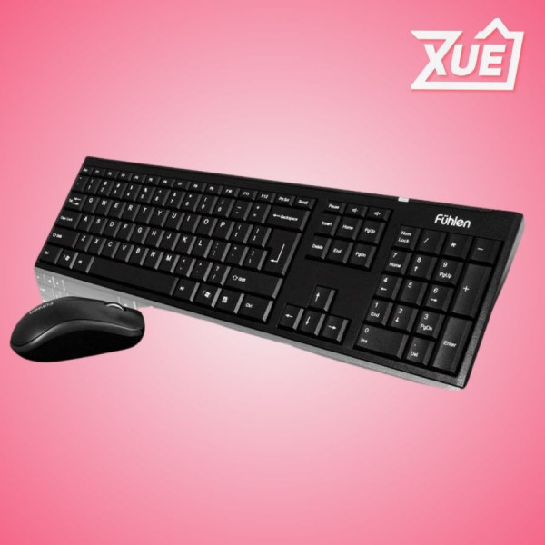 BỘ BÀN PHÍM CHUỘT KHÔNG DÂY FUHLEN A120G (USB/ĐEN)