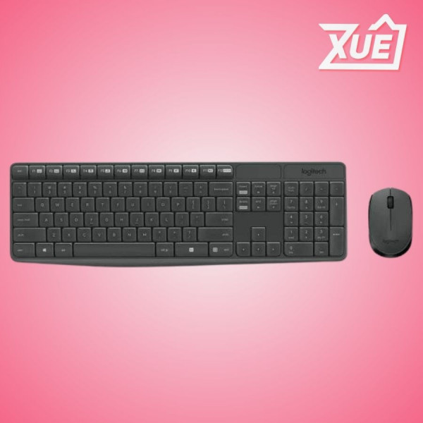 BỘ BÀN PHÍM CHUỘT KHÔNG DÂY LOGITECH MK235 WIRELESS (USB/ĐEN)