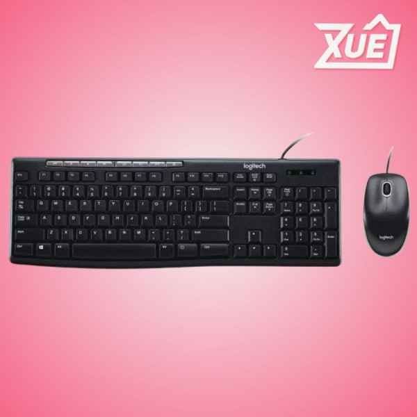 BỘ BÀN PHÍM CHUỘT LOGITECH MK200 (USB/ĐEN)