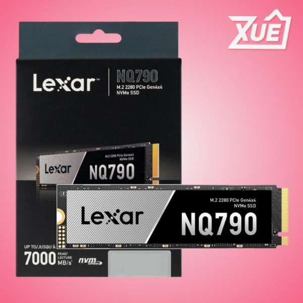 Ổ CỨNG SSD LEXAR NQ790 1TB M.2 NVME 2280 PCIE GEN 4X4 (ĐỌC 7000MB/S - GHI 6000MB/S) - (LNQ790X001T-RNNNG)
