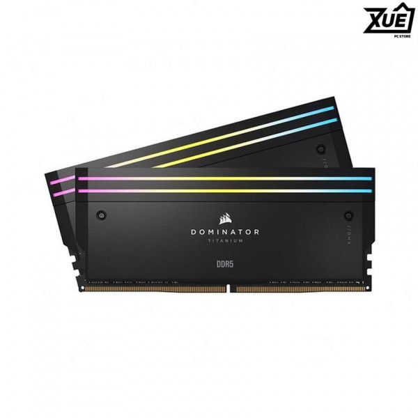 BỘ NHỚ TRONG CORSAIR DOMINATOR TITANIUM RGB BLACK (CCMP64GX5M2B6000C30) 64GB (2X32GB) DDR5 6000MHZ
