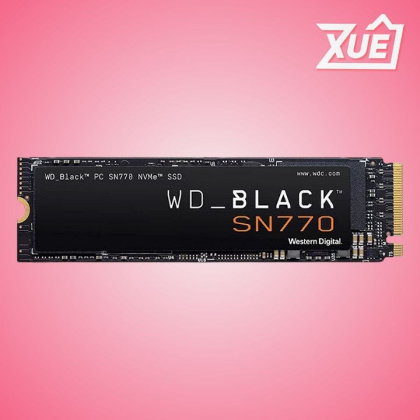 Ổ CỨNG SSD WD SN770 BLACK 1TB M.2 NVME 2280 PCIE GEN 4X4 (ĐỌC 5150MB/S - GHI 4900MB/S) - (WDS100T3X0E)