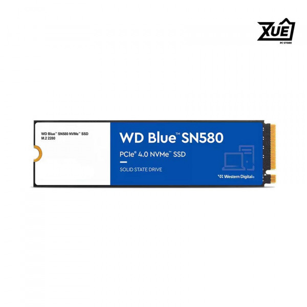 Ổ CỨNG SSD WD SN580 BLUE 500GB M.2 2280 PCIE NVME 4X4 (ĐỌC 4000MB/S - GHI 3600MB/S) - (WDS500G3B0E)