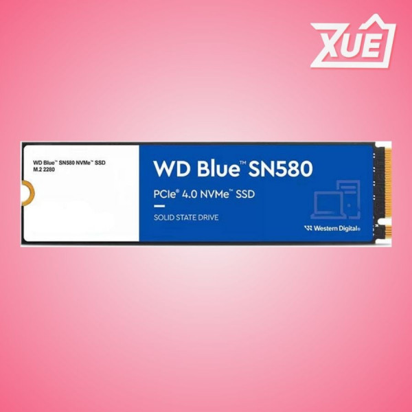 Ổ CỨNG SSD WD SN580 BLUE 1TB M.2 NVME 2280 PCIE GEN 4X4 (ĐỌC 4150MB/S - GHI 4150MB/S) - (WDS100T3B0E)