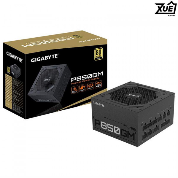 NGUỒN MÁY TÍNH GIGABYTE GP- P850GM 850W (80 PLUS GOLD/FULL MODULAR/MÀU ĐEN)