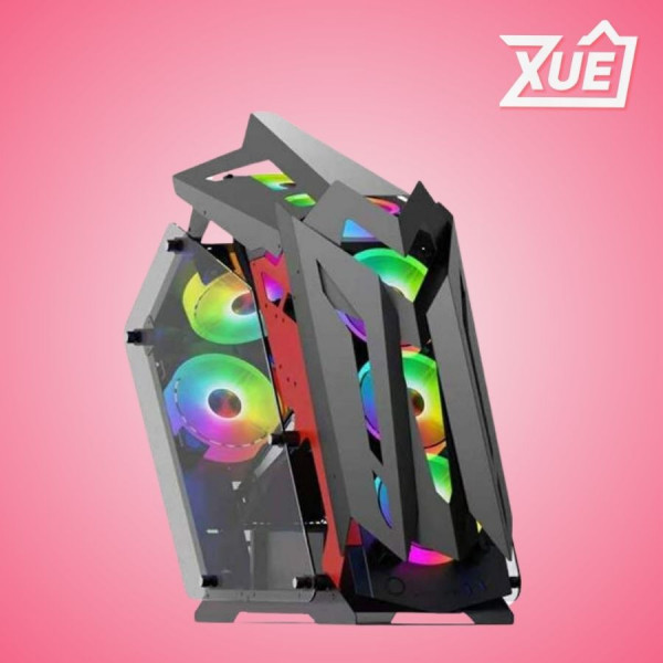 VỎ CASE MÁY TÍNH SEIBERTRON (MID TOWER/MÀU ĐEN)