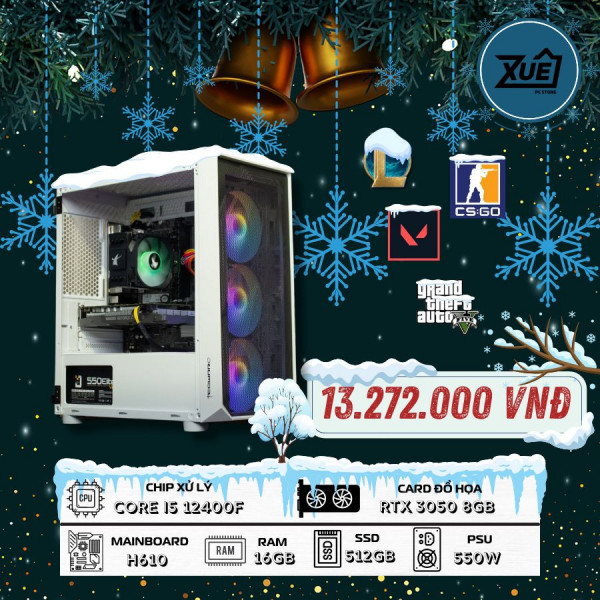 BỘ MÁY TÍNH REN1 i5 12400F | 16GB | NVIDIA RTX 3050