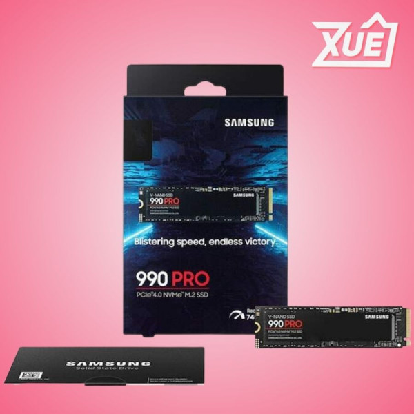 Ổ CỨNG SSD SAMSUNG 990 PRO 4TB PCIE M.2 NVME GEN 4.0X4 (ĐỌC 7450MB/S - GHI 6900MB/S) - (MZ-V9P4T0BW)