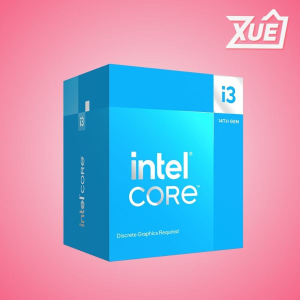 BỘ VI XỬ LÝ CPU INTEL CORE I3-14100F (UP TO 4.7GHZ, 4 NHÂN 8 LUỒNG, 12MB CACHE, 60W) - SOCKET INTEL LGA 1700/RAPTOR LAKE