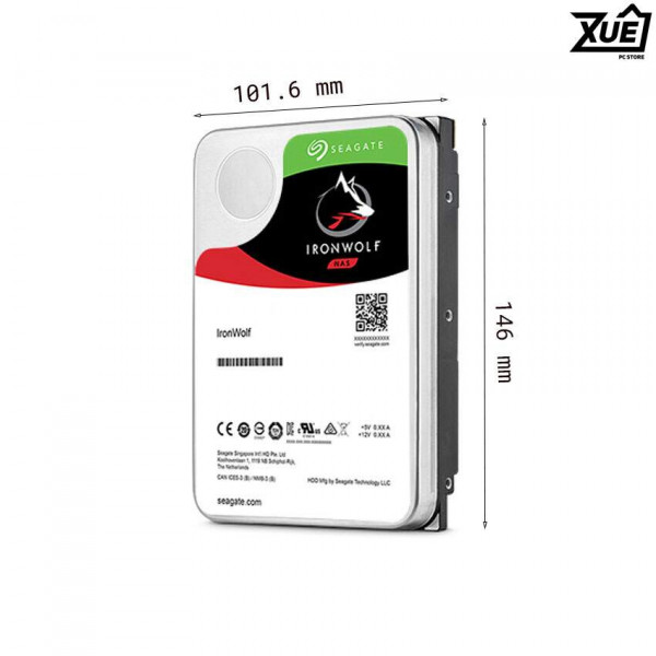 Ổ CỨNG HDD SEAGATE IRONWOLF 6TB 3.5 INCH, 5400RPM, SATA3, 256 MB CACHE ( ST6000VN006 )