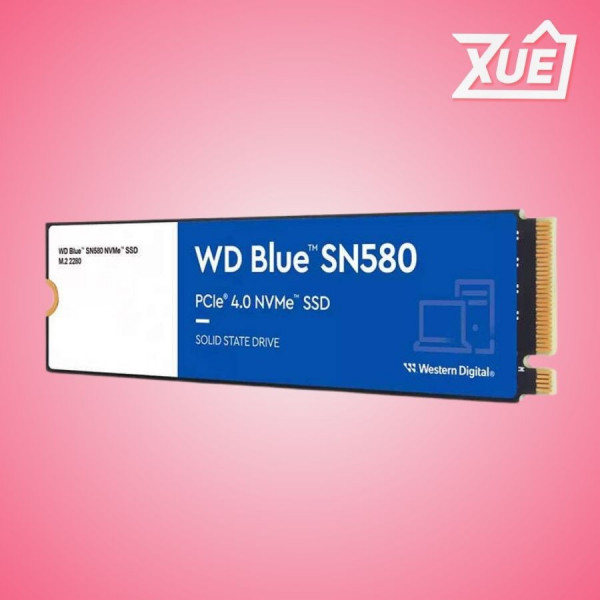 Ổ CỨNG SSD WD SN580 BLUE 2TB M.2 NVME 2280 PCIE GEN 4X4 (ĐỌC 4150MB/S - GHI 4150MB/S) - (WDS200T3B0E)