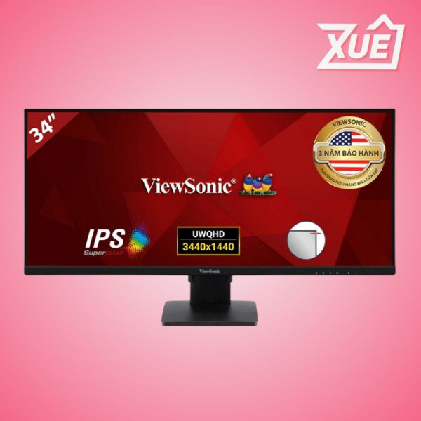 MÀN HÌNH VIEWSONIC VA3456-MHDJ (34INCH/WQHD/IPS/75HZ/4MS/400NITS/HDMI+DP/LOA)