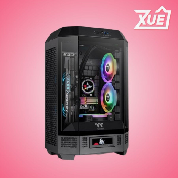 VỎ CASE THERMALTAKE TOWER 300 - BLACK (MATX/MID TOWER/MÀU ĐEN/3 FAN)