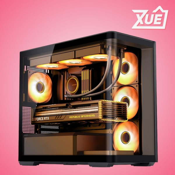 VỎ CASE JONSBO D300 BLACK (MATX/MID TOWER/MÀU ĐEN/KÍNH CONG)