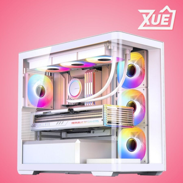 VỎ CASE JONSBO D300 WHITE (MATX/MID TOWER/MÀU TRẮNG/KÍNH CONG)