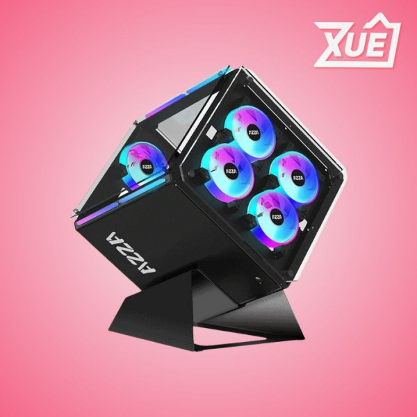 VỎ MÁY TÍNH AZZA CUBE 802F (MID TOWER/MÀU ĐEN)