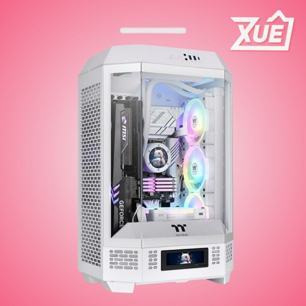 VỎ CASE THERMALTAKE TOWER 300 SNOW (MATX/MID TOWER/MÀU TRẮNG/3 FAN)
