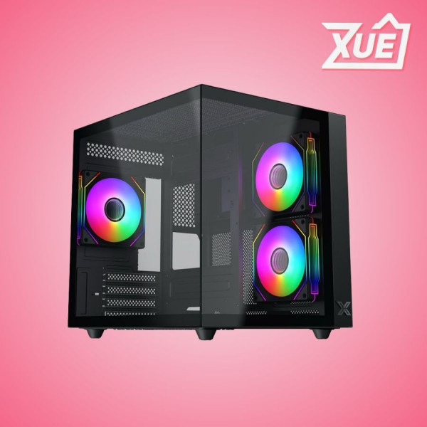 VỎ CASE XIGMATEK AQUA M LITE 3GF (MATX/MID TOWER/MÀU ĐEN)