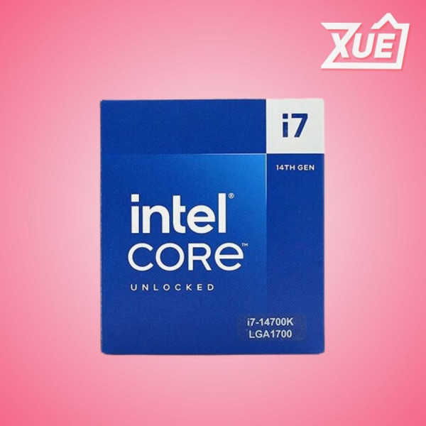 BỘ VI XỬ LÝ INTEL CORE I7-14700K (UP TO 5.6GHZ, 20 NHÂN 28 LUỒNG, 33MB CACHE, 125W) - SOCKET INTEL LGA 1700/RAPTOR LAKE 