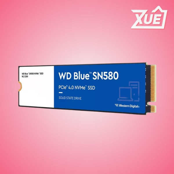 Ổ CỨNG SSD WD SN580 BLUE 250GB M.2 2280 PCIE NVME 4X4 (ĐỌC 4000MB/S - GHI 2000MB/S) - (WDS250G3B0E)