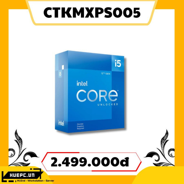 BỘ VI XỬ LÝ INTEL CORE I5-12600KF (3.7GHZ TURBO UP TO 4.9GHZ, 10 NHÂN 16 LUỒNG, 20MB CACHE, 125W) (CTKMXPS005)