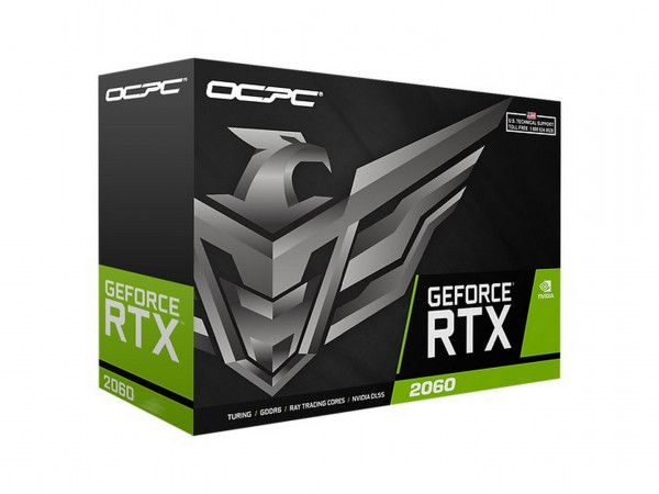 CARD MÀN HÌNH OCPC RTX 2060 DDR6 - 12GD (12GB GDDR6, 192-BIT, HDMI+DP, 1X8-PIN)