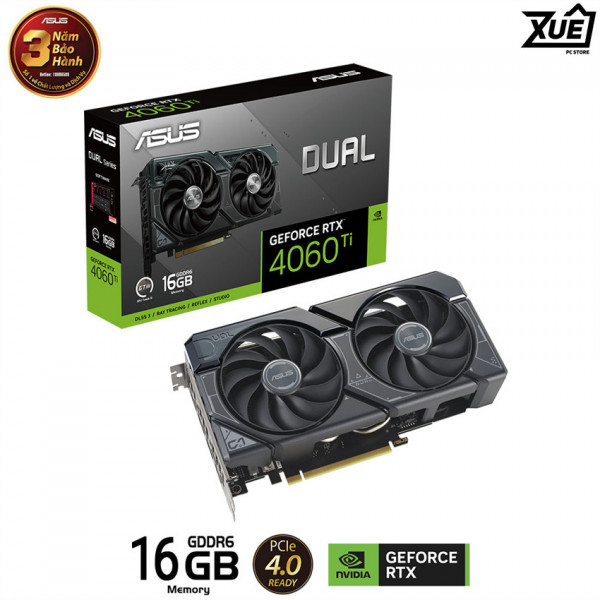 CARD MÀN HÌNH ASUS DUAL-RTX4060 TI ADVANCED 16GB