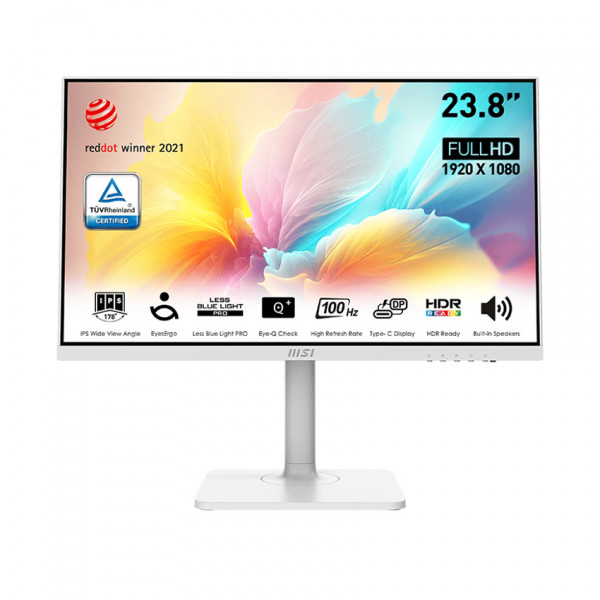 MÀN HÌNH MSI MODERN MD2412PW (23.8 INCH/FHD/IPS/100HZ/1MS/LOA/USB-C)