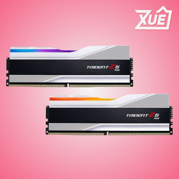 BỘ NHỚ TRONG DESKTOP GSKILL TRIDENT Z RGB SILVER (F5-6400J3239G16GX2-TZ5RS) 32GB (2X16GB) DDR5 6400 MHZ