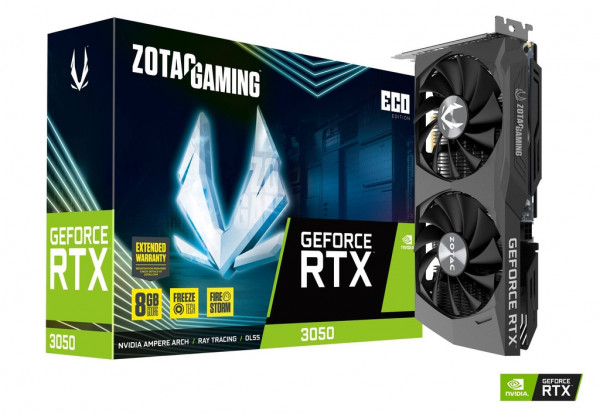 CARD MÀN  HÌNH ZOTAC GAMING GEFORCE RTX 3050 ECO 8GB GDDR6