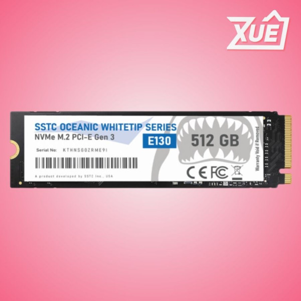 Ổ CỨNG SSD SSTC E130 512GB – M.2 2280 PCIE GEN3 X4 (ĐỌC 2500MB/S - GHI 2100MB/S) - (OP-E130-512T)