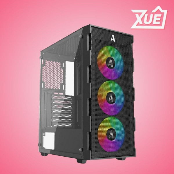 VỎ CASE MKC 3F (MID TOWER/MÀU ĐEN/3 FAN RGB)