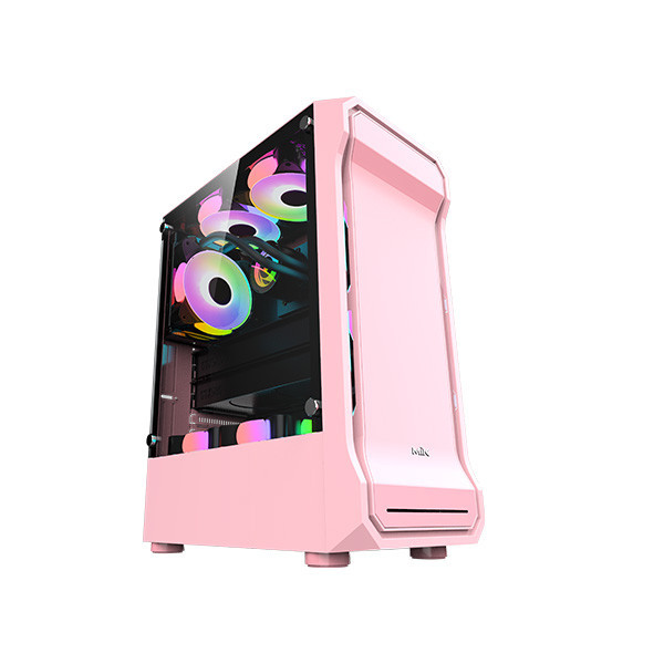 VỎ CASE MIK AH01 - PINK (MID TOWER/MÀU HÔNG)