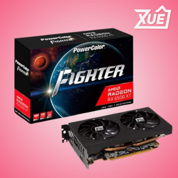 CARD MÀN HÌNH POWERCOLOR FIGHTER RX 6500 XT 4G GDDR6