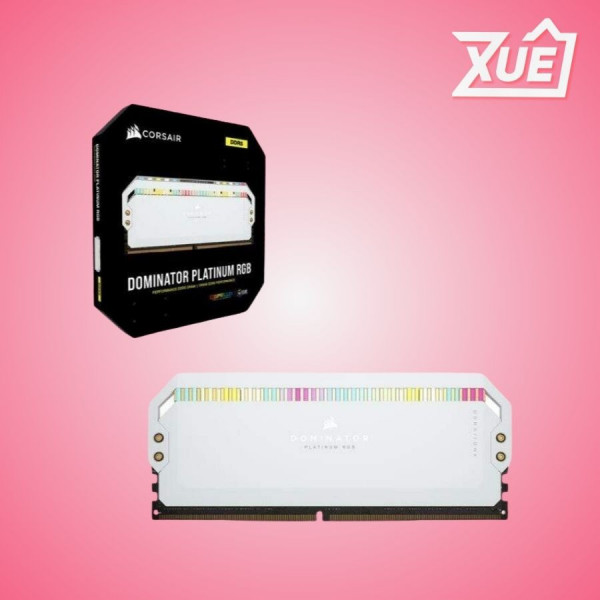 RAM DESKTOP CORSAIR DOMINATOR PLATINUM RGB WHITE (CMT64GX5M2B5600C40W) 64GB (2X32GB) DDR5 5600MHZ