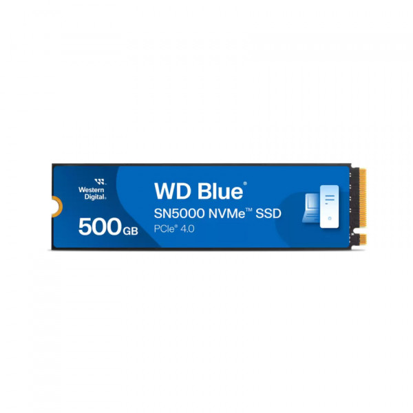 Ổ CỨNG SSD WD SN5000 BLUE 500GB M.2 2280 PCIE NVME 4X4 (ĐỌC 5000MB/S - GHI 4000MB/S) - (WDS500G4B0E)