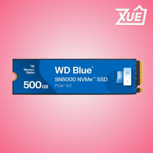Ổ CỨNG SSD WD SN5000 BLUE 500GB M.2 NVME  2280 PCIE GEN 4X4 (ĐỌC 5000MB/S - GHI 4000MB/S) - (WDS500G4B0E)
