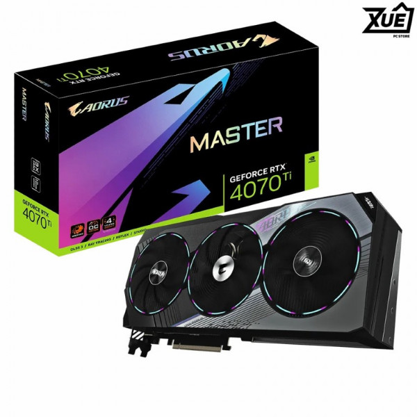 CARD MÀN HÌNH GIGABYTE RTX 4070 TI AORUS MASTER 12GB 3FAN LED