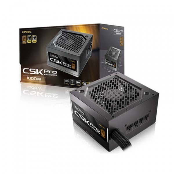 NGUỒN MÁY TÍNH ANTEC CSK1000 PRO BRONZE ATX3.1 1000W (80+ BRONZE/MÀU ĐEN/SEMI MODULAR)