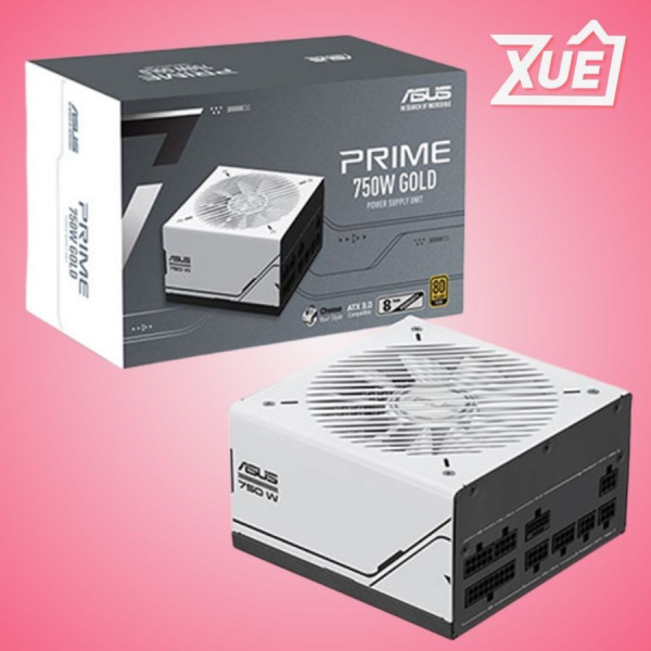 NGUỒN MÁY TÍNH ASUS PRIME 750W AP-750G (80PLUSGOLD/ATX 3.0/PCIE GEN 5.0 /FULL MODULAR/MÀU TRẮNG)