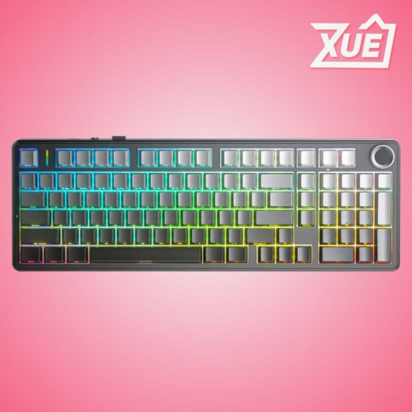 BÀN PHÍM CƠ GAMING AULA F99 PRO (3 MODE/XÁM + ĐEN GRADIENT/RGB/NIMBUS V3 SWITCH)