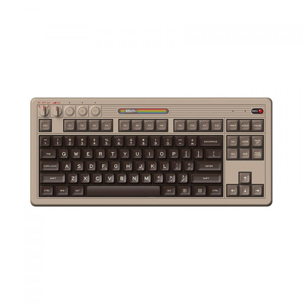 BÀN PHÍM CƠ 8BITDO RETRO MECHANICAL KEYBOARD - C64 EDITION (MULTI-MODES/HOTSWAP/KAILH BOX WHITE SWITCH V2)