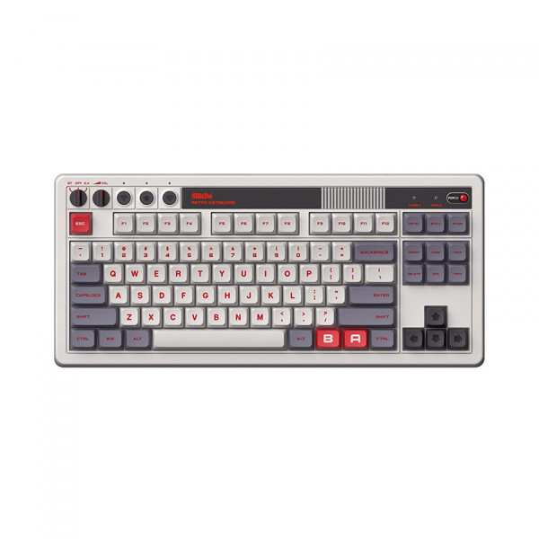 BÀN PHÍM CƠ 8BITDO RETRO MECHANICAL KEYBOARD - N EDITION (MULTI-MODES/HOTSWAP/KAILH BOX WHITE SWITCH V2)