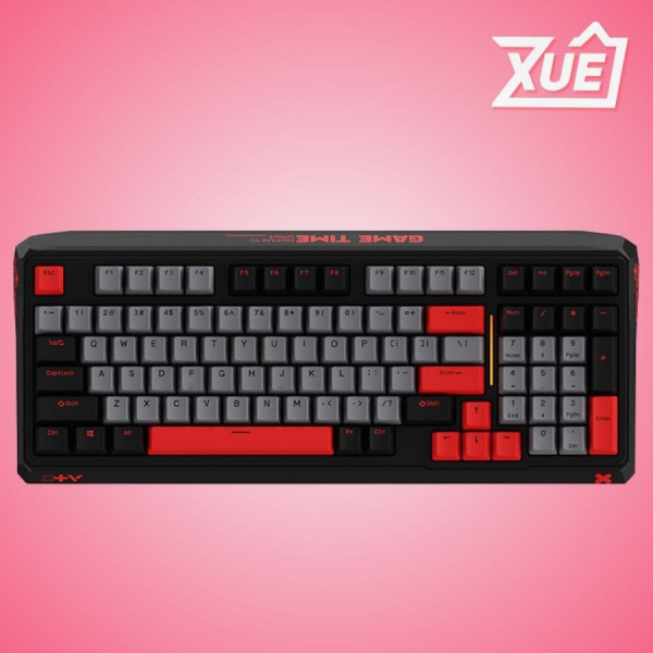 BÀN PHÍM CƠ RAPOO V750PRO - 98 BLACK GREY ORANGE (DÂY USB/OPTICAL RED SWITCH/LED RGB)